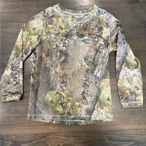 Reel Legends Kids' Forest Camo Long Sleeve Tee